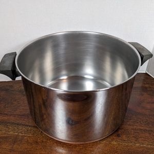 VTG Revere Ware 1801 Copper Bottom 8 Qt Stock Pot *No Lid Clinton Illinois, USA